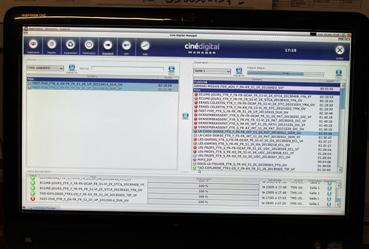 Iconographie - Ecran du projecteur numérique de la salle Le carfour