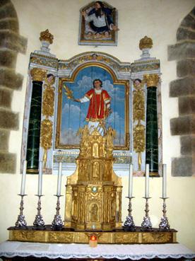 Iconographie - Le retable de 1650 en bois sculpté dans le ch?ur de l'église