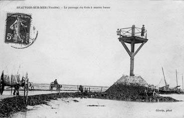 Iconographie - Le passage du Gois à marée basse