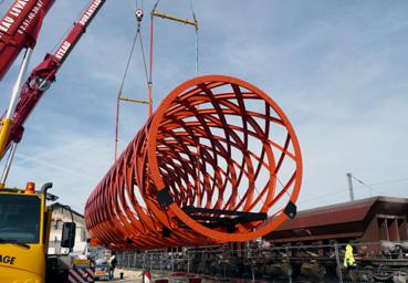 Iconographie - Construction de la nouvelle passerelle, état le 9 mars