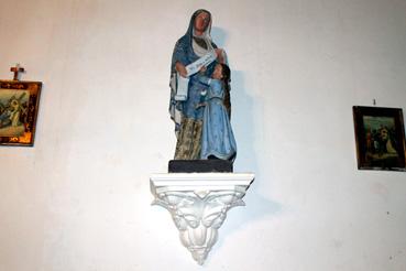 Iconographie - Statue de la chapelle Notre Dame de La Brossardière