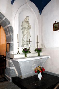 Iconographie - Autel du Sacré-Coeur, chapelle Notre Dame de La Brossardière