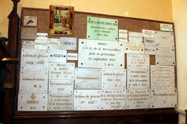 Iconographie - Ex-voto de la chapelle Notre Dame de La Brossardière