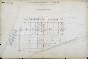 Iconographie - Plan d'ensemble de la manufacture (projet)