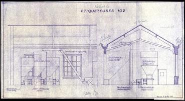 Iconographie - Projet d'aménagement du bâtiment C (étiqueteuses)