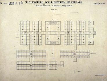 Iconographie - Plans des toitures des bâtiments d'exploitation (projet)