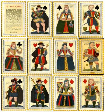 Iconographie - Présentation de boites d'allumettes de la série "cartes à jouer"