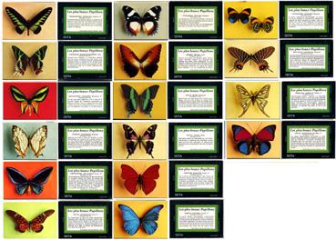Iconographie - Présentation de boites d'allumettes, série "papillons"