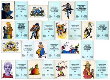 Iconographie - Présentation de boites d'allumettes, série "Dargaud"