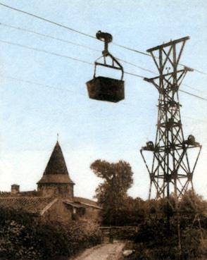 Iconographie - Transporteur aérien de la carrière de roche quartzite