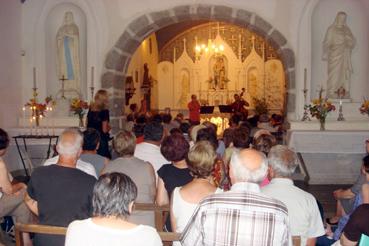 Iconographie - Concert dans la chapelle de La Brossardière