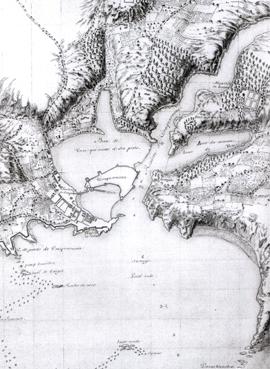 Iconographie - Carte ancienne de Concarneau 1691