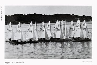 Iconographie - Régate avec  la Société nautique de la baie de Concarneau