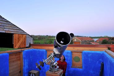 Iconographie - Olivier Sauzereau dans son observatoire