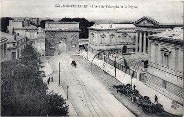 Iconographie - L'Arc de Triomphe et le Peyrou