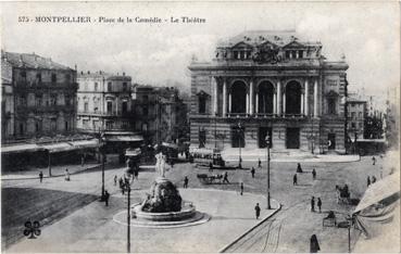 Iconographie - Place de la Comédie - Le théâtre