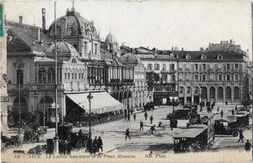 Iconographie - Le casino municipal et la place Masséna