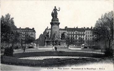 Iconographie - Place Carnot - Monument de la République