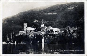 Iconographie - L'abbaye de Hautecombe - Vue du lac