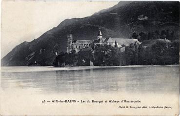 Iconographie - Lac du Bourget et abbaye d'Hautecombe