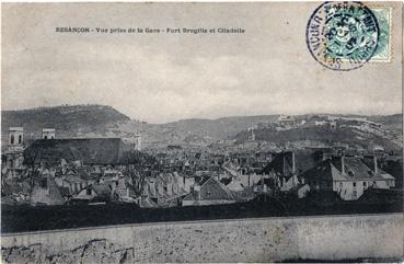 Iconographie - Vue prise de la gare - Fort Bregille et citadelle