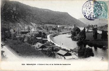 Iconographie - L'usine à gaz et la vallée de Casamène