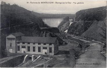 Iconographie - Barrage sur le Cher - Vue générale