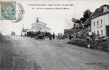 Iconographie - Circuit d'Auvergne - Coupe Gordon Bennett - Col de la Moreno, alltitude 1 060 m.