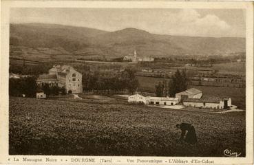 Iconographie - La Montagne Noire - Vue panoramique - L'abbaye d'En-Calat