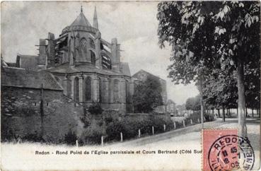 Iconographie - Rond point de l'Eglise et cours Bertrand (Côté Sud)
