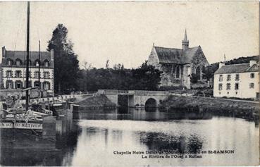 Iconographie - Chapelle Notre-Dame de Bonne Rencontre en St-Samson - La riière de l'Oust