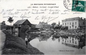 Iconographie - Le canal - Le pont d'Oust