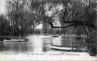 Iconographie - Bois de Vincennes - Lac Daumesnil - Vue artistique