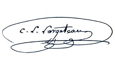 Iconographie - Signature de Charles-Louis Largeteau (1791-1857, astronome