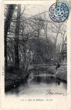 Iconographie - Bois de Boulogne - Le lac