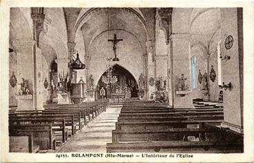 Iconographie - L'intérieur de l'église