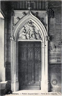 Iconographie - Palais Jacques Coeur - Porte de la chapelle