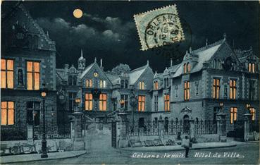 Iconographie - Orléans la nuit - Hôtel de Ville