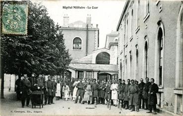 Iconographie - Hôpital militaire - La cour