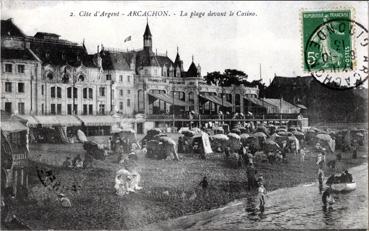 Iconographie - La plage devant le casino