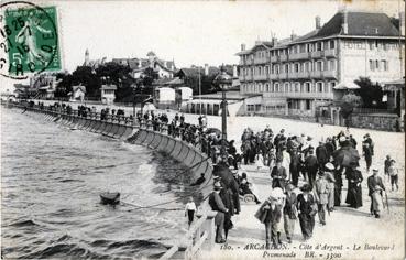 Iconographie - Côte d'Argent - Le boulevard promenade