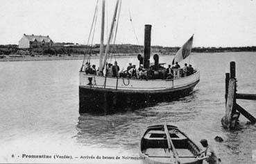 Iconographie - Arrivée du bateau de Noirmoutier