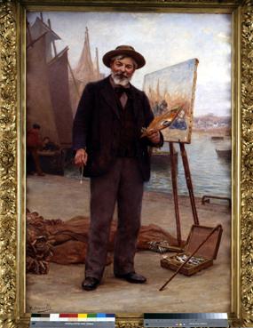 Iconographie - Portrait d'Alfred Guillou par Théophile Deyrolle