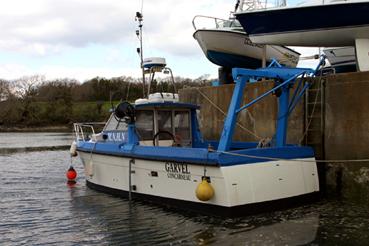 Iconographie - L'unité à la mer, le Garvel, de la station du laboratoire de biologie marine