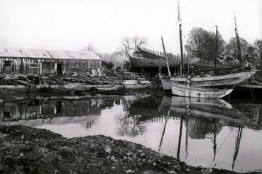 Iconographie - Chantier naval de construction en bois