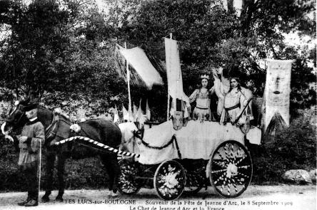 Iconographie - Souvenir de la fête de Jeanne d'Arc - Char de Jeanne d'Arc et la France