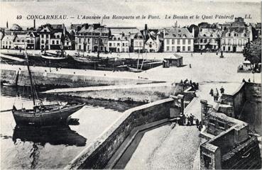 Iconographie - L'avancée des remparts et le port - Le bassin et le quai Pénéroff
