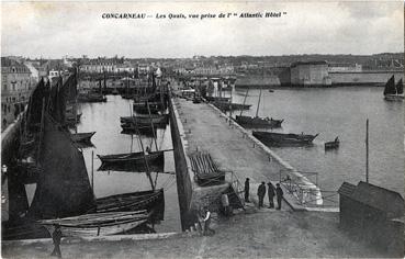 Iconographie - Les quais, vue prise de l'Atlantic Hôtel