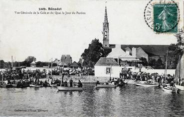 Iconographie - Vue générale de la cale et du quai le jour du pardon