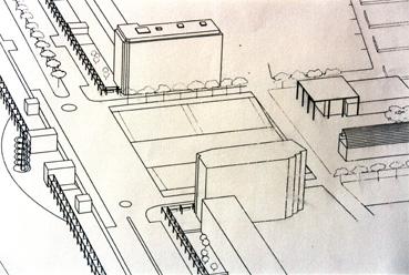 Iconographie - Projet du front de mer - Architecte Massa - Place de l'Europe